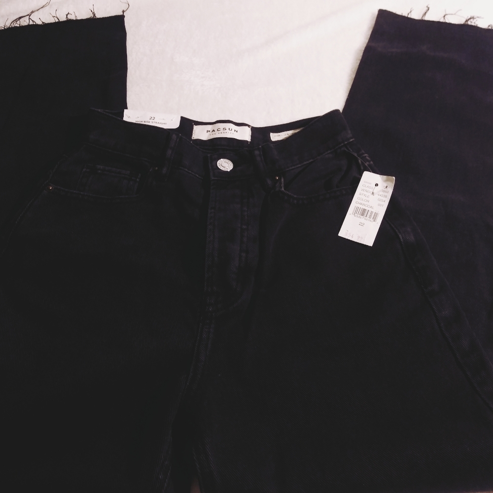 Womens PacSun 22" Black jeans